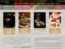 Tablet Screenshot of christines-catering.co.uk